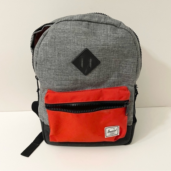 Herschel Supply Company Gray and Red Backpack Stains - Picture 1 of 13